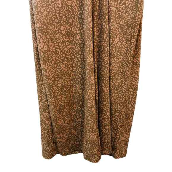 NWT Madison Womens Animal Print Romper Jumpsuit Wide Leg Relaxed Fit Coral XL - Picture 6 of 7